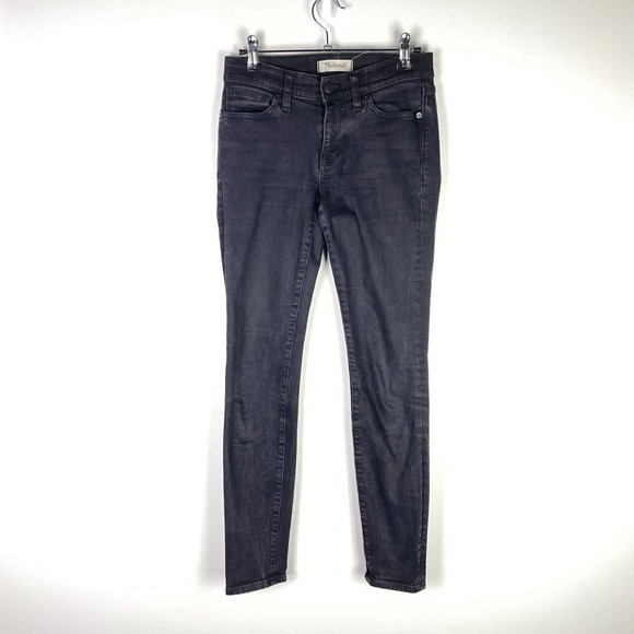 Madewell Denim - Madewell Jeans‎ Skinny Skinny Black Denim Slim Taper Zip Stretch Size 25 (27x29)